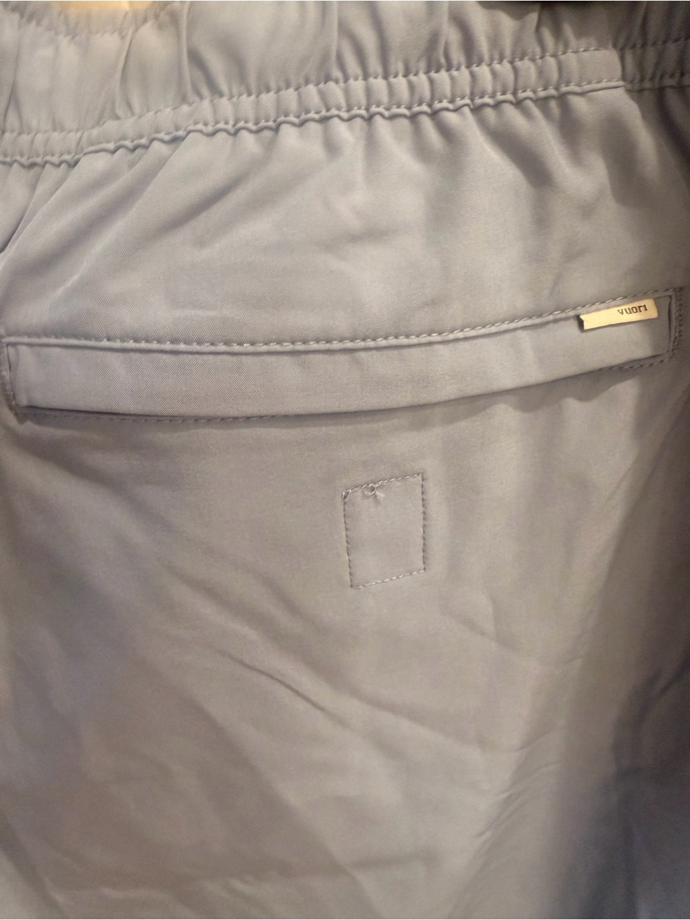 Vuori Light Blue Elastic Waist Swim Trunks with Drawstring! - Picture 9 of 9